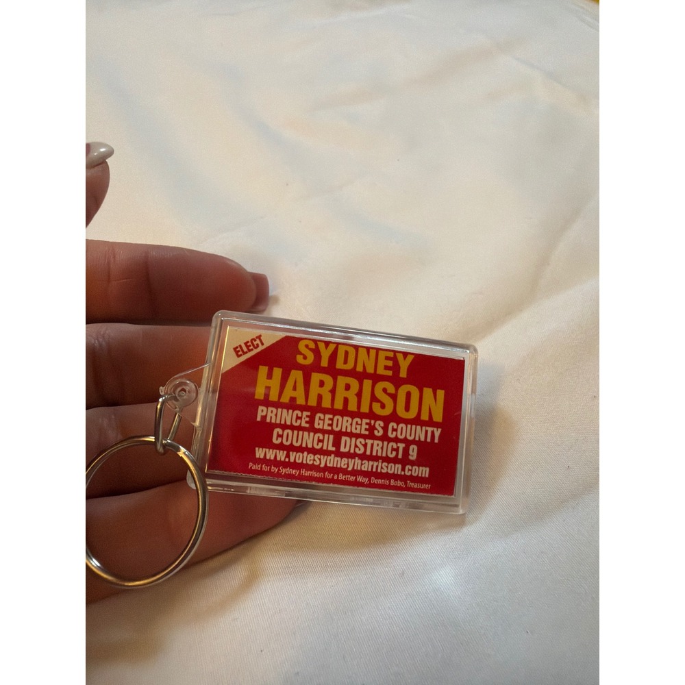 Sydney Harrison Prince George's County Council District 9 Political Keychain